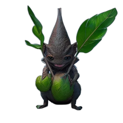 creature, staff, dragon, animal, concept art, 3d render, fantasy art, pixel art transparent PNG cut-out