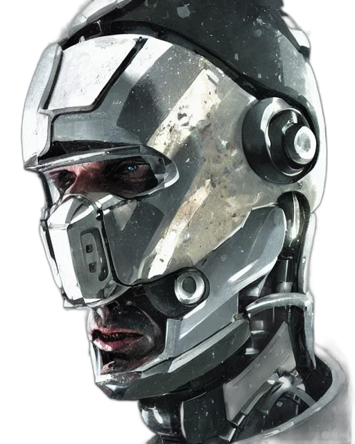 robot, mask, face, cyberpunk, concept art, 3d render, photorealistic, masked transparent PNG cut-out
