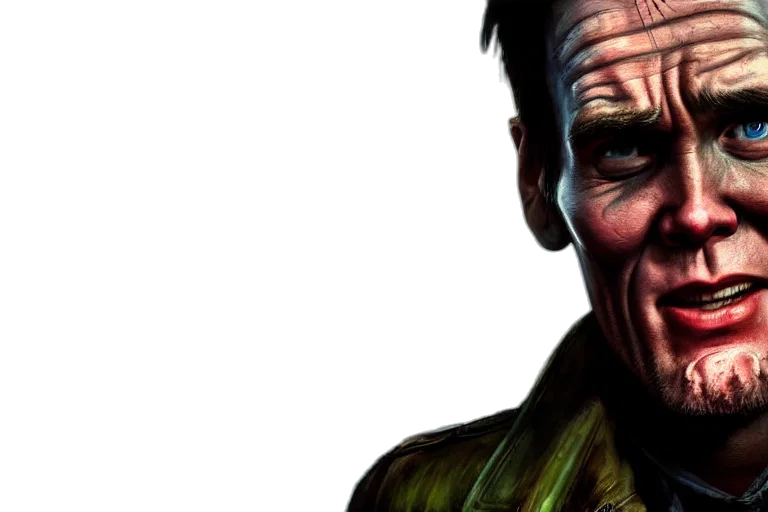 face, photorealistic, comic book art, concept art transparent PNG cut-out