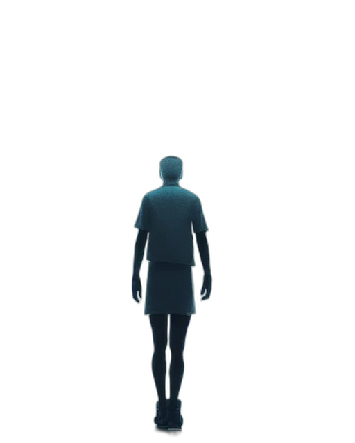 robot, creature, staff, dress transparent PNG cut-out