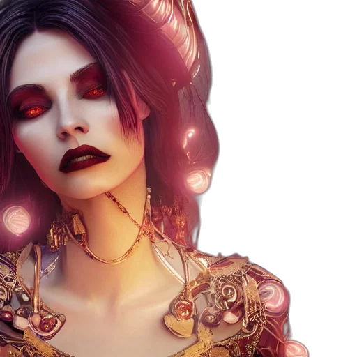 jewelry, fantasy art, concept art, photorealistic transparent PNG cut-out