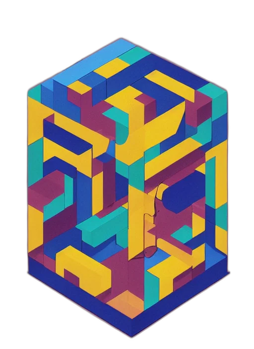 crown, robot, pixel art, 3d render transparent PNG cut-out