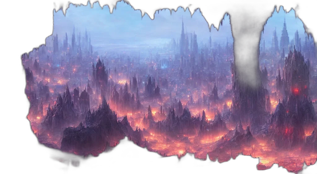 concept art, fantasy art, watercolor, comic book art transparent PNG cut-out