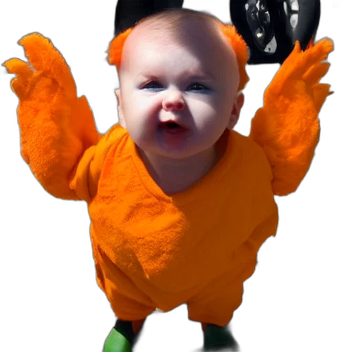creature, jacket, animal, robot, 3d render, photorealistic, cute, baby transparent PNG cut-out