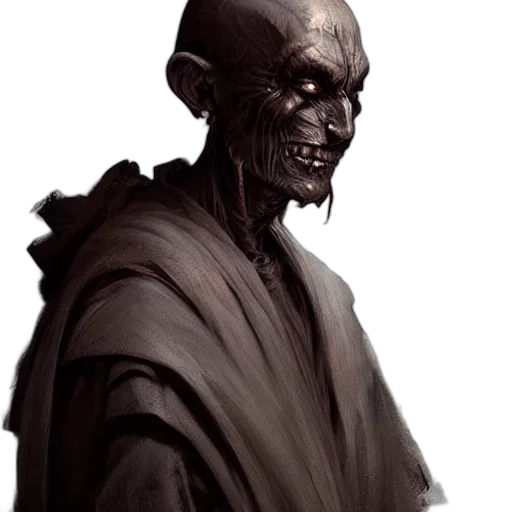 mask, face, creature, staff, concept art, fantasy art, photorealistic, comic book art transparent PNG cut-out