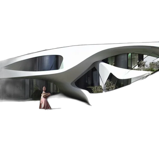 building, 3d render, concept art, photorealistic transparent PNG cut-out