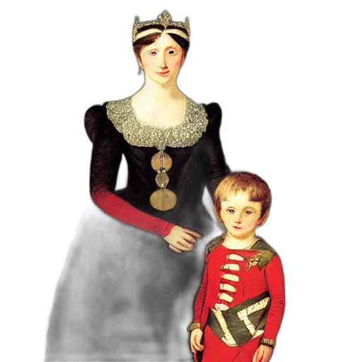 crown, dress, jewelry, photorealistic transparent PNG cut-out