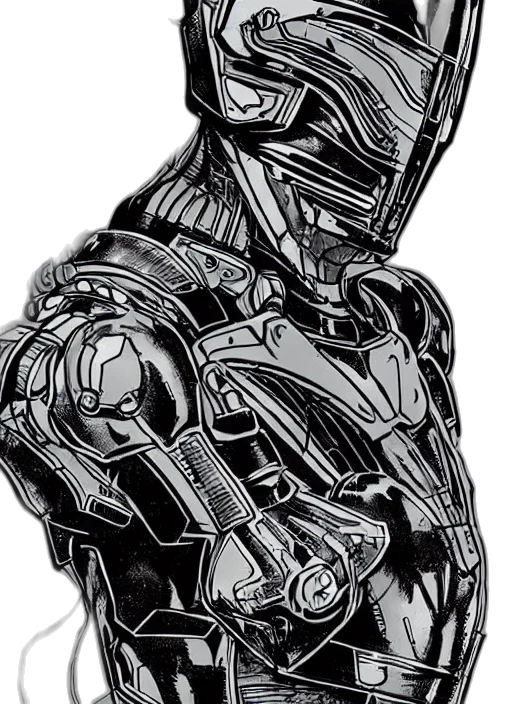 robot, jewelry, jacket, mask transparent PNG cut-out