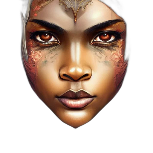 face, mask, jewelry, crown transparent PNG cut-out