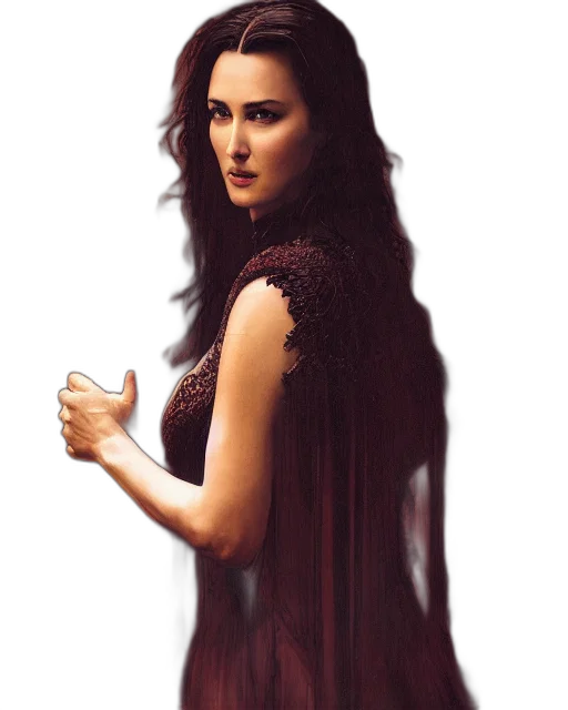 dress, dragon, fantasy art, comic book art transparent PNG cut-out