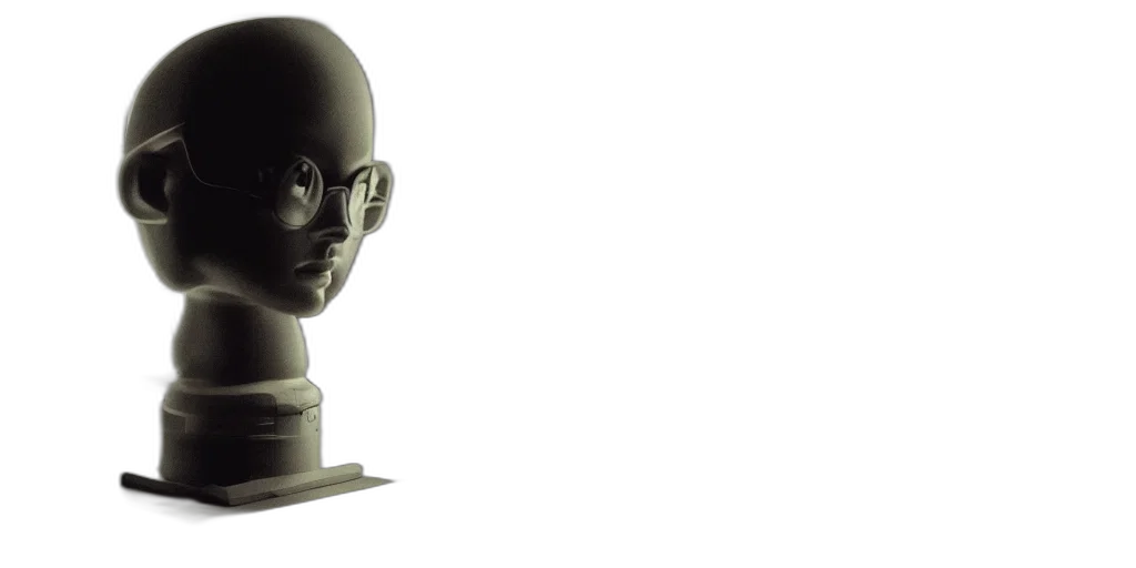 mask, robot, face, 3d render transparent PNG cut-out