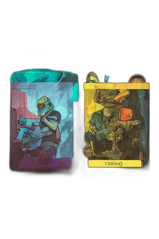 concept art, cyberpunk, fantasy art, comic book art transparent PNG cut-out