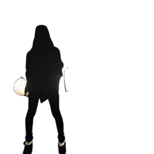staff, dress, hair, mask transparent PNG cut-out