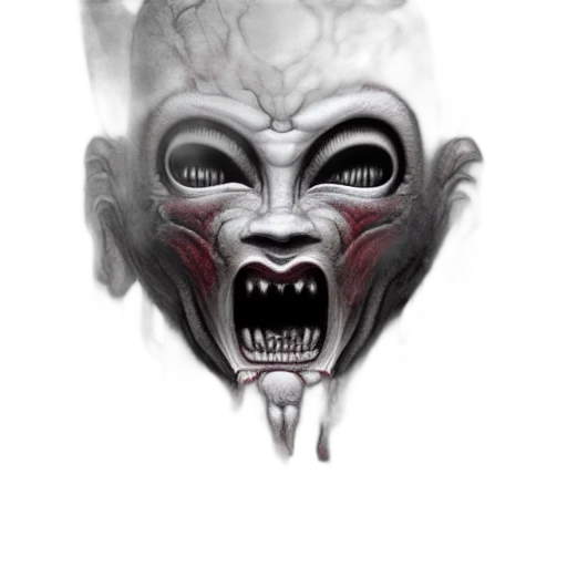 mask, face, creature, crown, concept art, fantasy art, photorealistic, comic book art transparent PNG cut-out