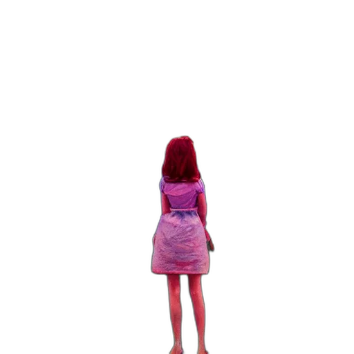 dress, hair, robot, creature transparent PNG cut-out