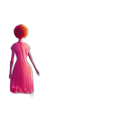 dress, hair, crown, robot transparent PNG cut-out