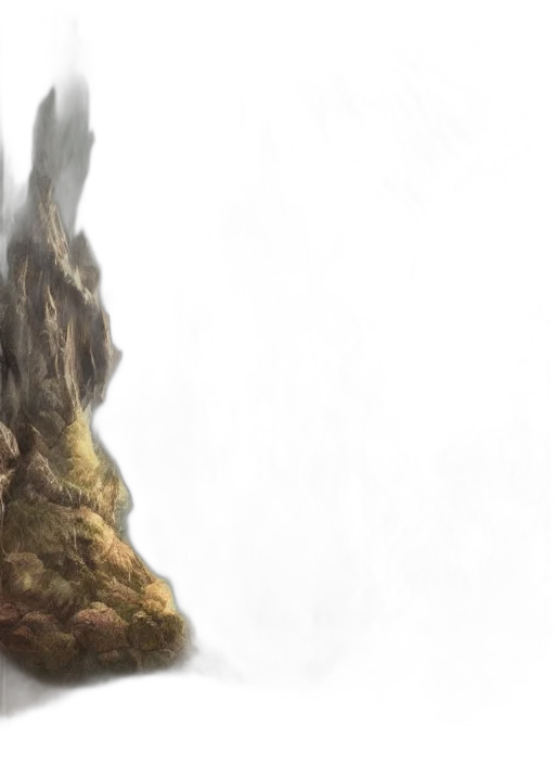 sword, dragon, hair, face transparent PNG cut-out