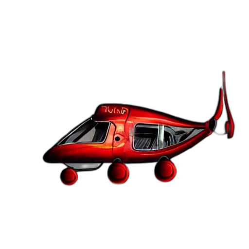 car, 3d render, concept art, photorealistic, cartoon, flying, helicopter, dog transparent PNG cut-out