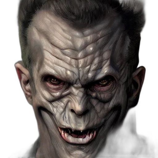 face, mask, creature, photorealistic transparent PNG cut-out