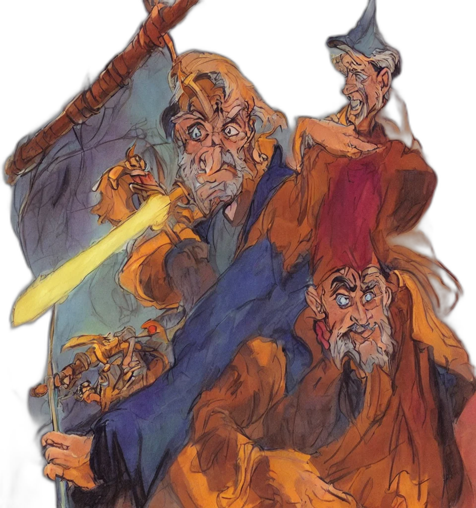 staff, concept art, fantasy art, comic book art transparent PNG cut-out