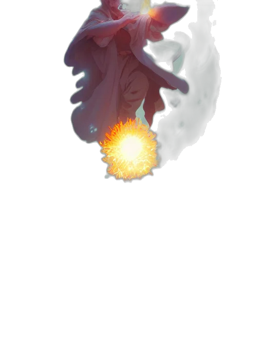 dragon, staff, weapon, creature transparent PNG cut-out