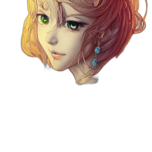 face, crown, mask, hair transparent PNG cut-out