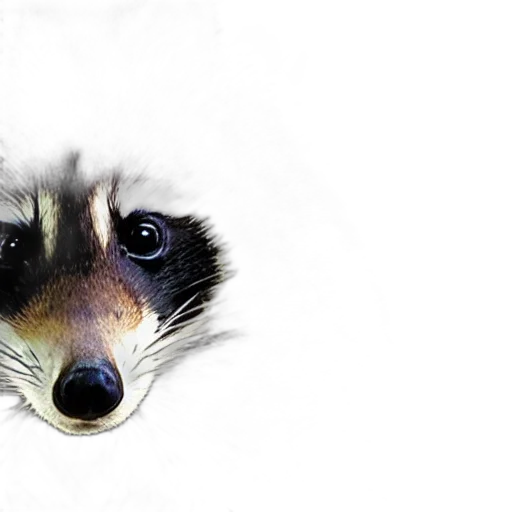 animal, creature, mask, face, photorealistic, watercolor, concept art, 3d render transparent PNG cut-out