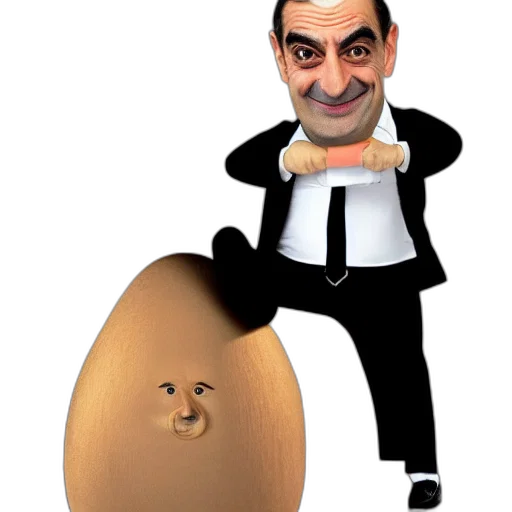 animal, cartoon, concept art, mister, bean, shape transparent PNG cut-out