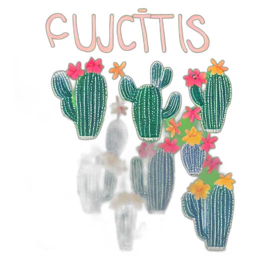 watercolor, pastel, colorful, cactus, team, flutterbies transparent PNG cut-out
