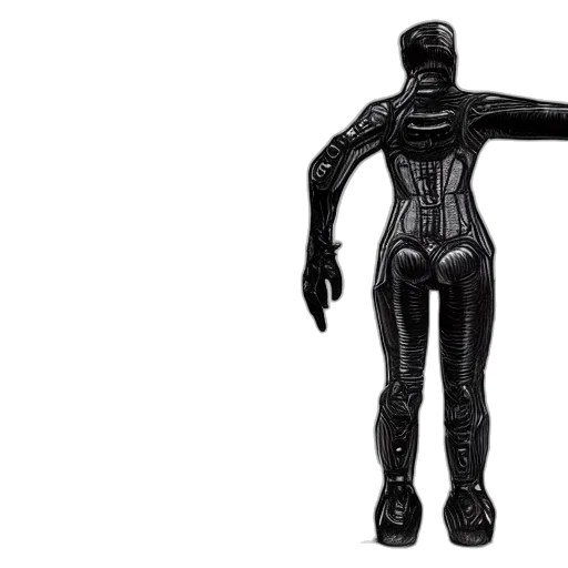 robot, 3d render, cyberpunk, cat, suit, sketch, front, side transparent PNG cut-out
