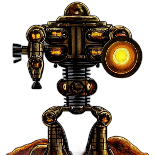 robot, weapon, staff, concept art transparent PNG cut-out
