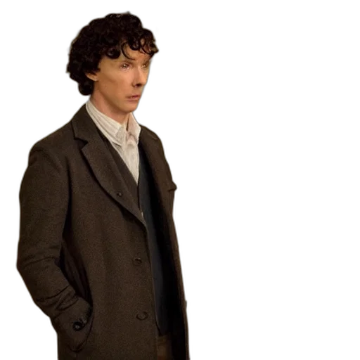 jacket, concept art, fog, scene, sherlock transparent PNG cut-out