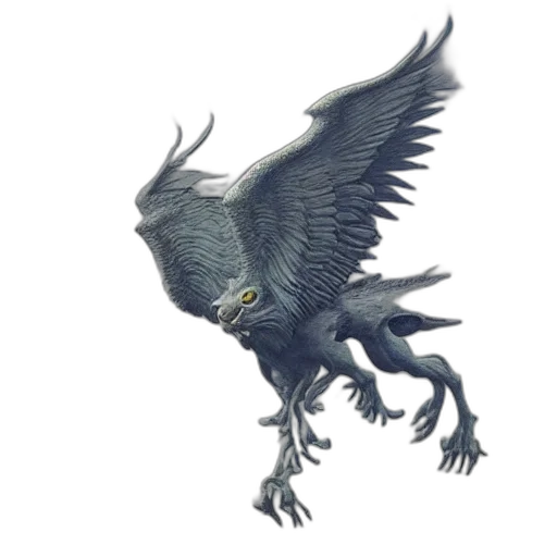 dragon, creature, animal, staff transparent PNG cut-out