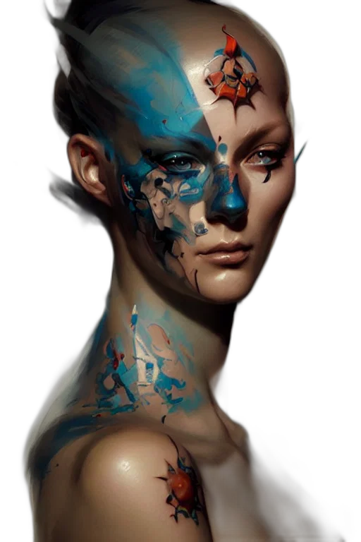 face, mask, jewelry, robot transparent PNG cut-out