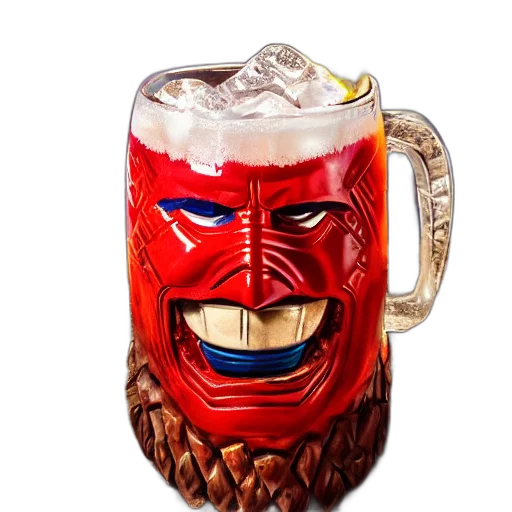 mask, 3d render, photorealistic, comic book art, closeup, photograph, glossy, captain transparent PNG cut-out