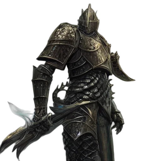 sword, weapon, staff, dragon, concept art, fantasy art, 3d render, dark transparent PNG cut-out