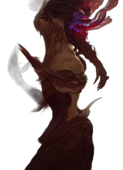 creature, dragon, staff, mask, concept art, fantasy art, pixel art, photorealistic transparent PNG cut-out