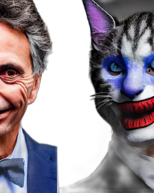 animal, mask, mauricio, macri, elaborate, cat, makeup, prosthetics transparent PNG cut-out