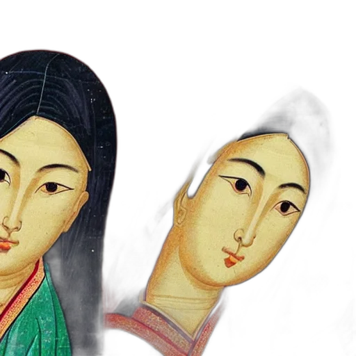 mask, face, oil painting, photorealistic transparent PNG cut-out