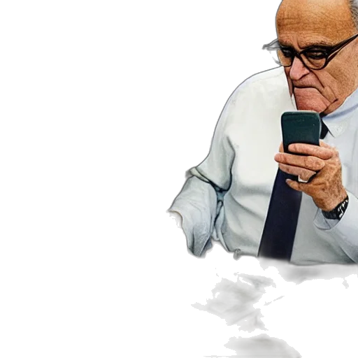staff, face, concept art, rudy, giuliani, showing, how, cell transparent PNG cut-out