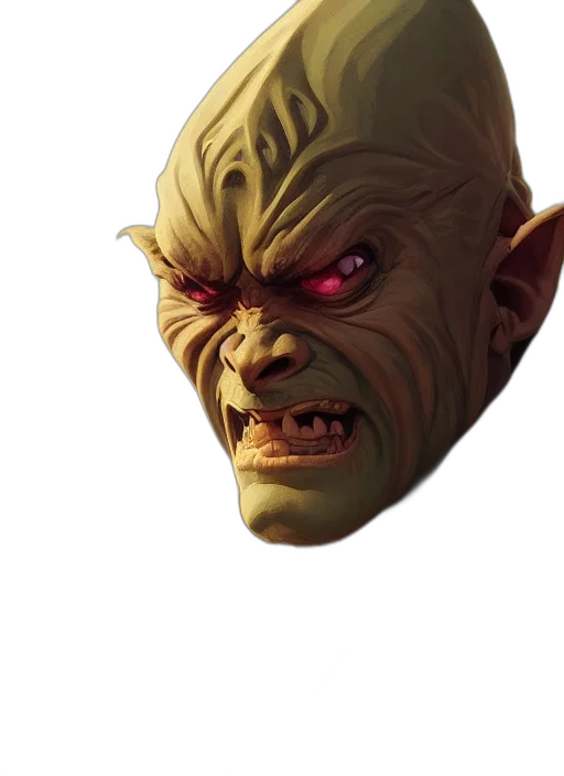face, mask, creature, staff, concept art, fantasy art, photorealistic, 3d render transparent PNG cut-out
