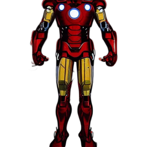 robot, concept art, comic book art, 3d render transparent PNG cut-out