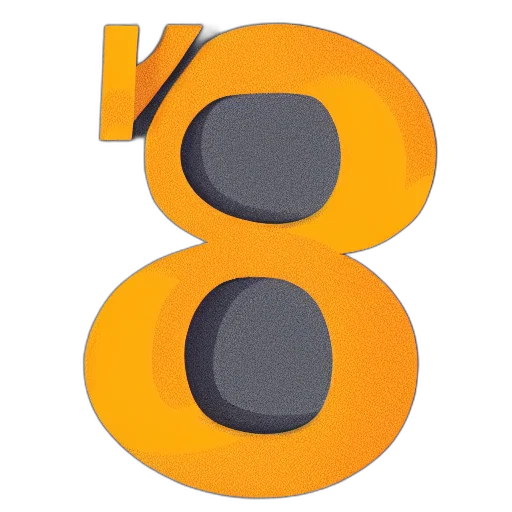 3d render, concept, vector, letter transparent PNG cut-out