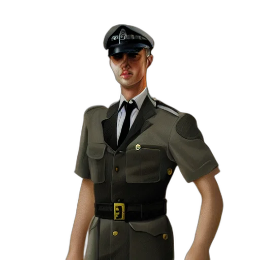 jacket, staff, hat, concept art transparent PNG cut-out