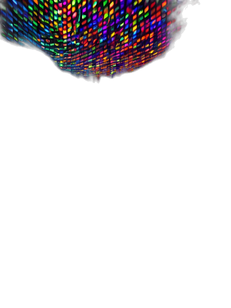 hat, crown, shoes, umbrella, pixel art, vaporwave, 3d render, cyberpunk transparent PNG cut-out