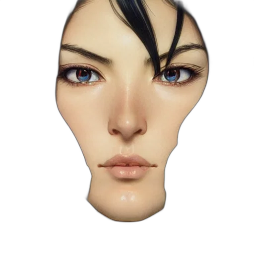face, mask, crown, hair transparent PNG cut-out