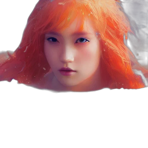 face, creature, hair, mask transparent PNG cut-out