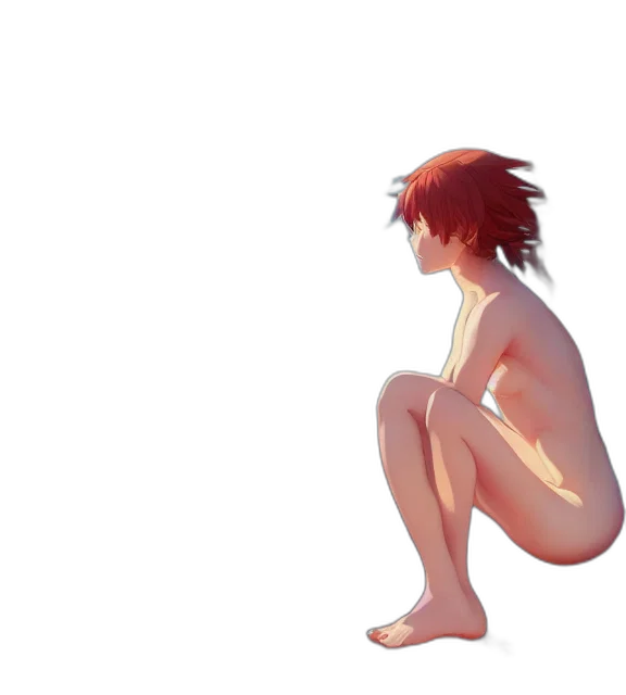 creature, concept art, pixel art, anime, 3d render, sunset, underwater, fire transparent PNG cut-out