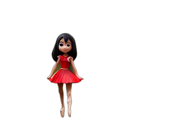 dress, 3d render, cartoon, concept art transparent PNG cut-out