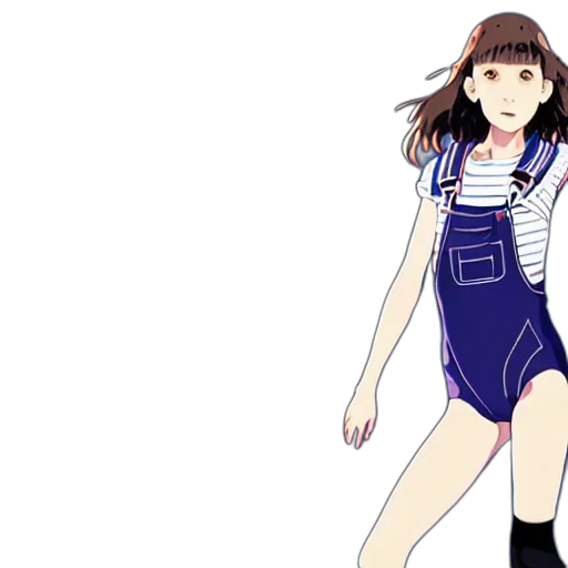 dress, anime, concept art, cartoon transparent PNG cut-out